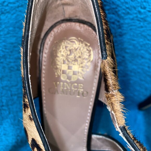Vince Camuto heels sandals leopard print size 8 - Picture 2 of 7